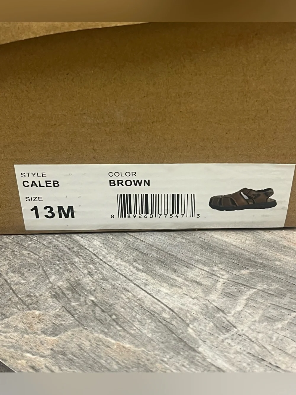 WEATHERPROOF VINTAGE Mens Brown Fisherman Caleb Round Toe Sandals Shoes 13 M